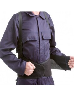 CINTURON LUMBAR CON VELCRO + TIRANTES 2