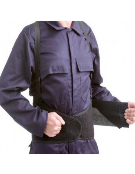 CINTURON LUMBAR CON VELCRO + TIRANTES