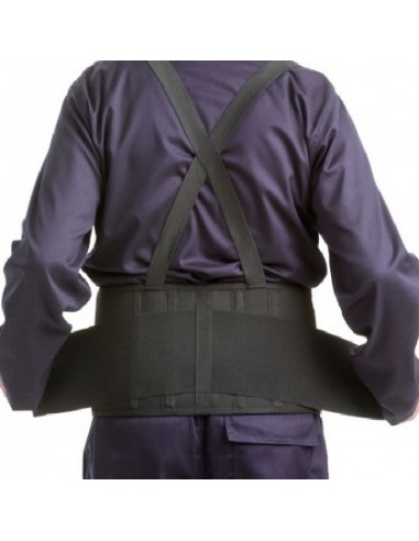 CINTURON LUMBAR CON VELCRO + TIRANTES