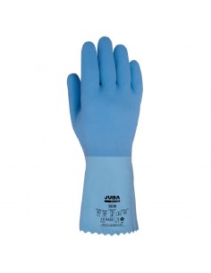 GUANTE LATEX NATURAL BLUE GRAB 5830  RUGOSO (T:6-10)(12X6) 2