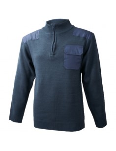 JERSEY C/CREMALLERA REFUERZOS MARINO 1072 (XS-3XL) 2