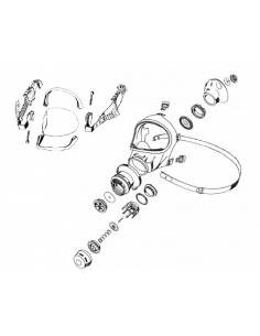 MASCARA RESPIRATORIA 3S H PF 10042636 (ANCLAJE CASCO)  2