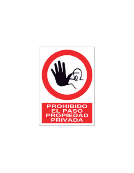 SEÑAL "PROHIBIDO PASAR" ALUMINIO A3 P63