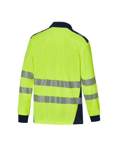 POLO ALTA VISIBILIDAD RECICLADO MANGA LARGA