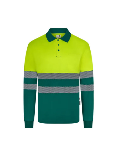POLO ALTA VISIBILIDAD RECICLADO CON BANDA...