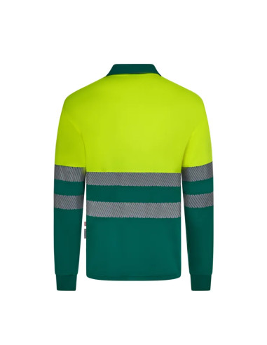 POLO ALTA VISIBILIDAD RECICLADO CON BANDA...