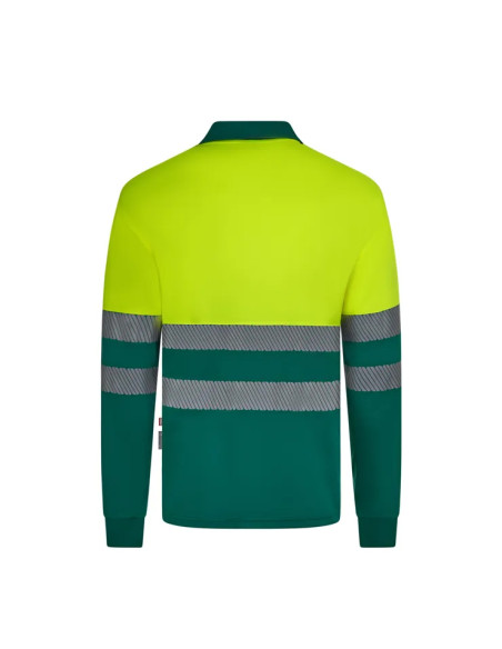 POLO ALTA VISIBILIDAD RECICLADO CON BANDA SEGMENTADA