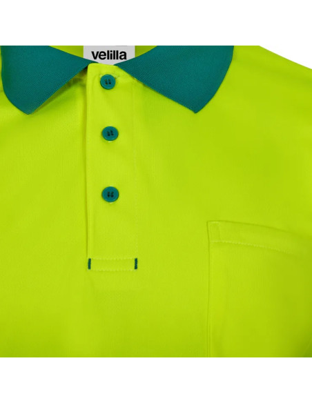 POLO ALTA VISIBILIDAD RECICLADO CON BANDA SEGMENTADA