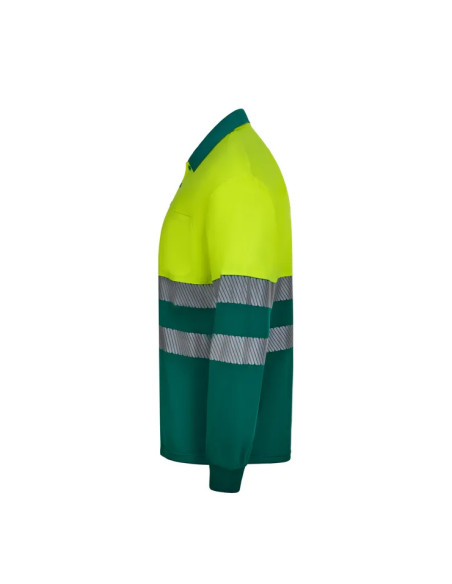 POLO ALTA VISIBILIDAD RECICLADO CON BANDA SEGMENTADA