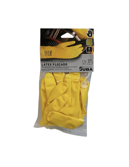 GUANTE DE LÁTEX AMARILLO NOVA 38 (12X12)
